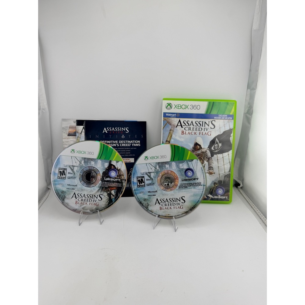 Assassins Creed IV Black Flag‎ Walmart Edition Xbox 360 2-Disc Set 2013 NTSC